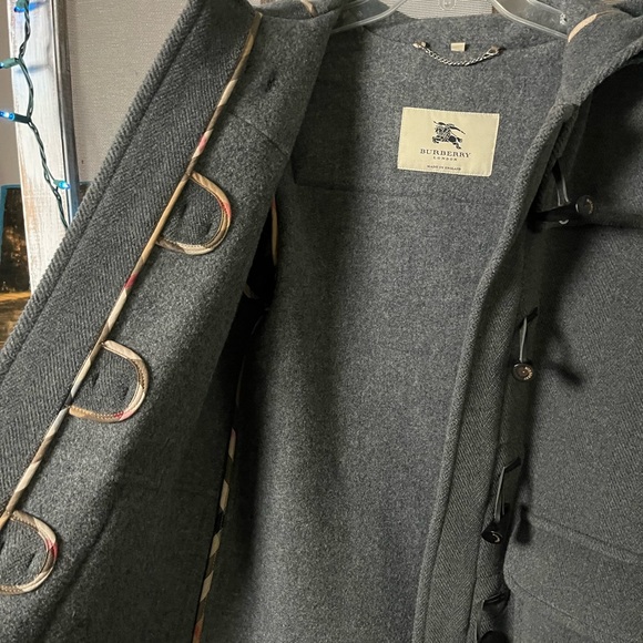 Burberry Toggle Grey Wool Coat - Picture 12 of 15